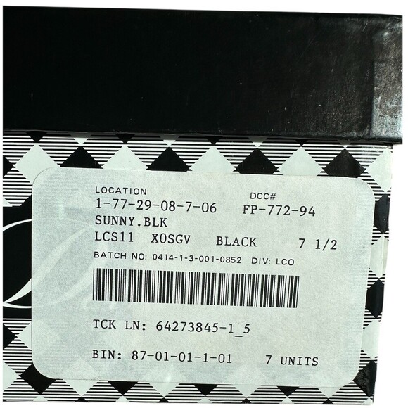 Delman Sunny Slide Sandals Womens 7.5 Black Bow Flat Slip On w/ Box - Picture 5 of 5